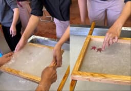 三重県松阪市　飯南町深野の紙漉き体験で歴史文化を体験